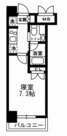 レジディア月島3 903 間取り図