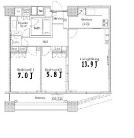 ファーストリアルタワー新宿 31F1 間取り図