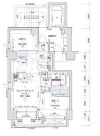 アルティザ東銀座 13階 間取り図