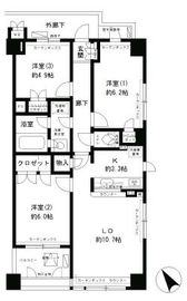 クラッサ初台 504 間取り図