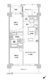 文京グリーンコートテラス 304 間取り図