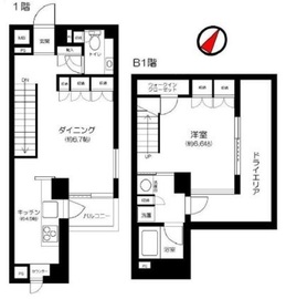 フィーノ渋谷 1階 間取り図