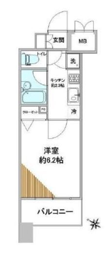 パレステュディオ渋谷ウエスト 9階 間取り図