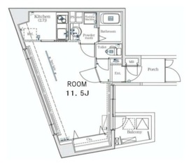 メイクスデザイン渋谷神泉 2階 間取り図
