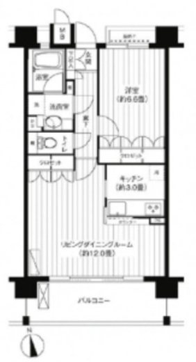 パシフィーク品川 203 間取り図