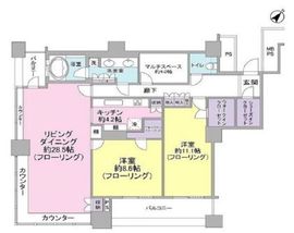 ザ・東京タワーズ ミッドタワー 45階 間取り図