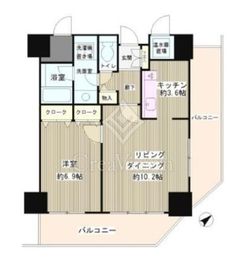 トレステージ目黒 1101 間取り図