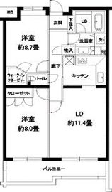 カスタリア参宮橋 405 間取り図