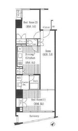 ロジェ二番町 701 間取り図