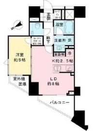 ザ・パークハウス渋谷笹塚 6階 間取り図