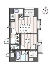 サンウッド赤坂フラッツ 8階 間取り図