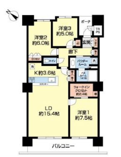 シティタワー品川 4階 間取り図