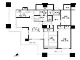 晴海ビュータワー（晴海アイランドトリトンスクエアビュータワー） 44階 間取り図