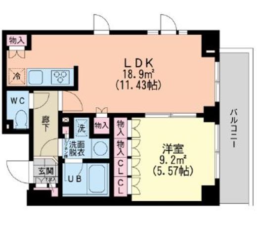 エスティメゾン新中野 308 間取り図