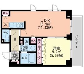 エスティメゾン新中野 308 間取り図
