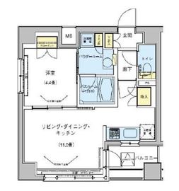 ドゥーエ五反田 701 間取り図