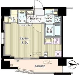 ルーエ渋谷神山町 303 間取り図