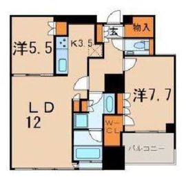 シティタワーズ豊洲ザ・ツイン ノースタワー 23階 間取り図