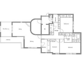 レジディア上目黒 501 間取り図