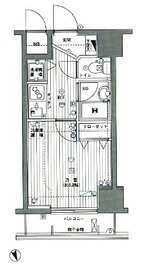 グランド・ガーラ麻布十番 6階 間取り図