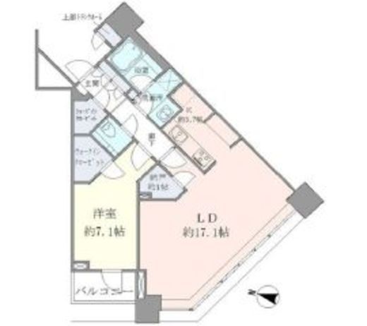 ブリリアタワーズ目黒 24階 間取り図