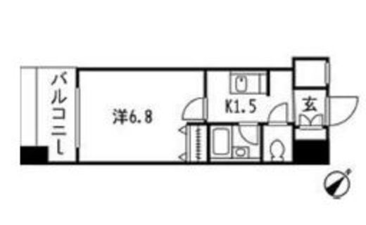 ドゥーエ新川 506 間取り図