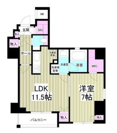 シティインデックス千代田秋葉原 7階 間取り図