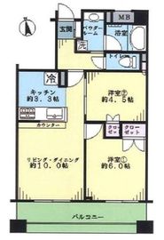 プレジール新宿大久保 4階 間取り図