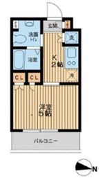 エスティメゾン武蔵小山 504 間取り図