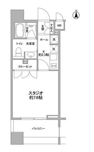 コンフォリア森下 503 間取り図