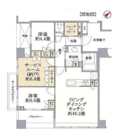 ディアナコート千石丸山町 1階 間取り図