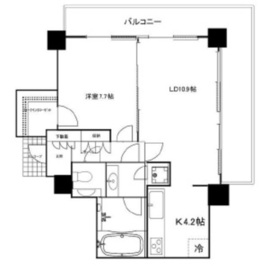 恵比寿ガーデンテラス壱番館 4階 間取り図