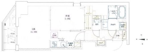 半蔵門レジデンス 1001 間取り図