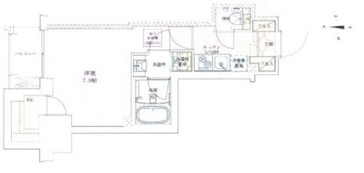 半蔵門レジデンス 502 間取り図