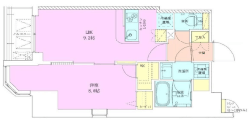 半蔵門レジデンス 1304 間取り図