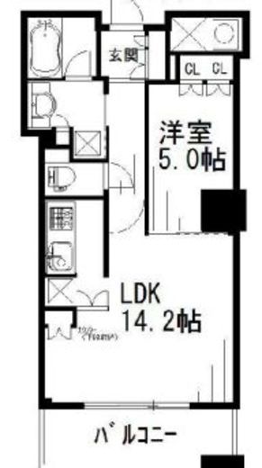 ザ・パークハウス西新宿タワー60 15階 間取り図