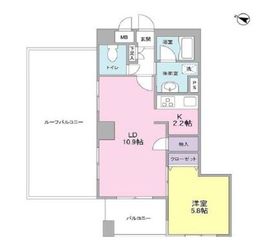 ボヌール都立大学参番館 405 間取り図