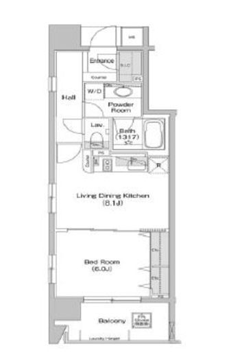 コンフォリア神田神保町 301 間取り図