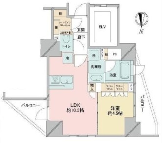 プレミスト新宿都庁前 11階 間取り図