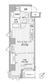 エムズサニーパレス月島 601 間取り図