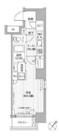 エムズサニーパレス月島 702 間取り図