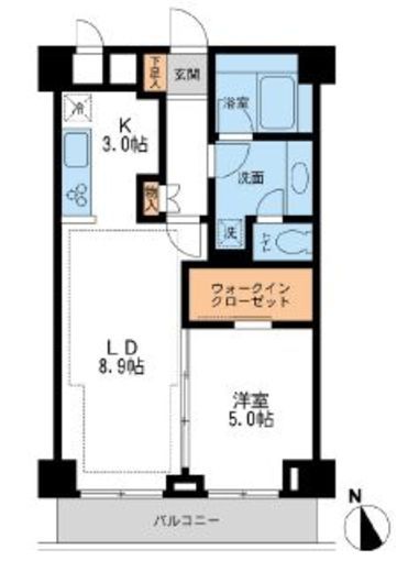 NTPRレジデンス鷹番 204 間取り図