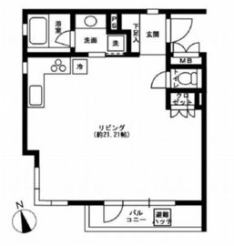 NTPRレジデンス下馬 301 間取り図