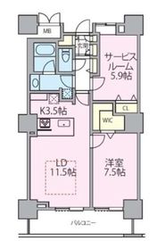 ロイヤルパークスタワー南千住 2002 間取り図