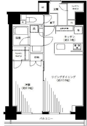 ブレシア銀座イースト 11階 間取り図