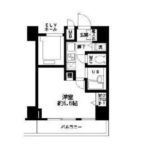 HF東日本橋レジデンス 606 間取り図