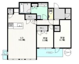 パークタワー上野池之端 13階 間取り図