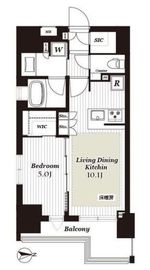 シティインデックス元浅草 9階 間取り図