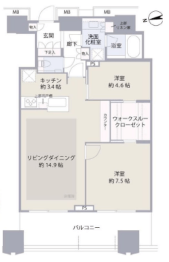 富久クロスコンフォートタワー(Tomihisa Cross)  41階 間取り図