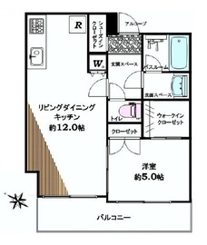 グローリオ白金高輪 5階 間取り図